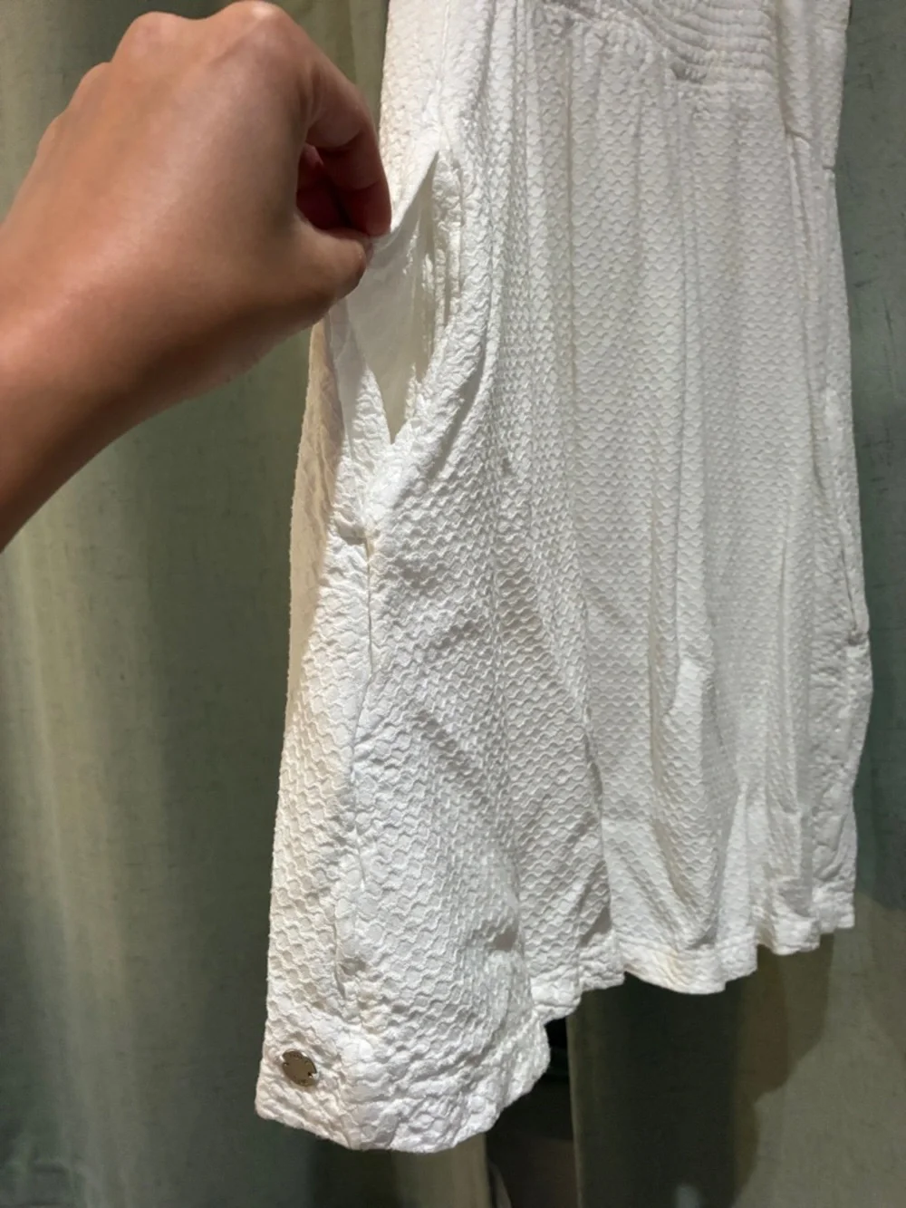 Xhilaration White V-Neck Spaghetti Strap Mini Dress - Picture 4 of 4